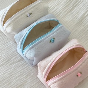 in stock Cross-border New Rose Cosmetic Bag Large Capacity Skin Care Storage Bag Travel Toiletries Cosmetic Bag