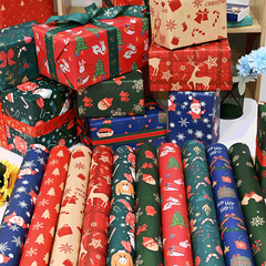 クリスマス包装紙スポット卸売りクロスボーダー熱売新商品プレゼント花束包装クラフト紙メーカー