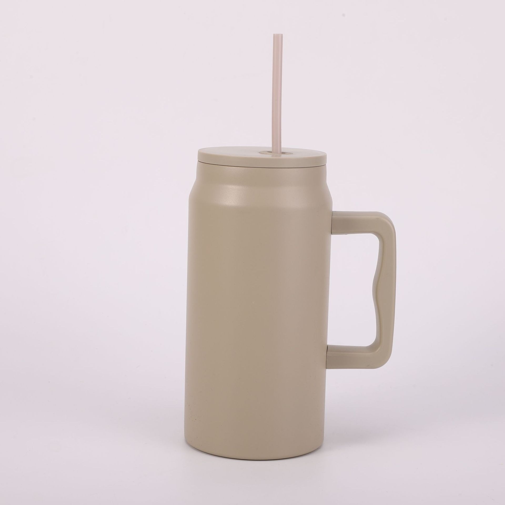 Transfronterizo simple 304 taza de aislamiento de acero inoxidable 50oz taza de hielo de gran capacidad taza de agua de paja portátil al aire libre