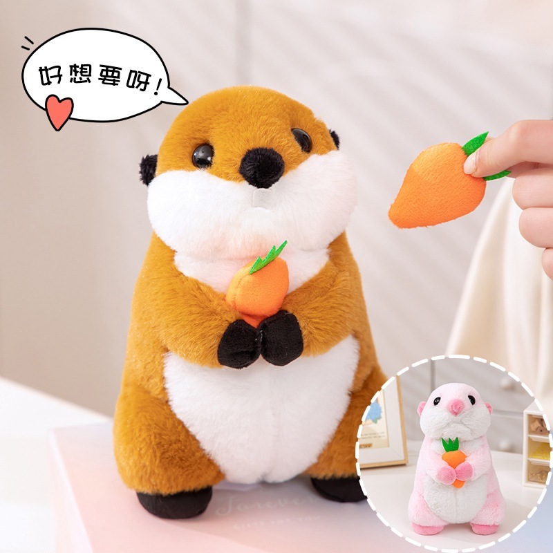 ニンジン水沢ぬいぐるみクリエイティブで興味深いモグラ人形人形キャッチマシン人形屋台卸売|undefined
