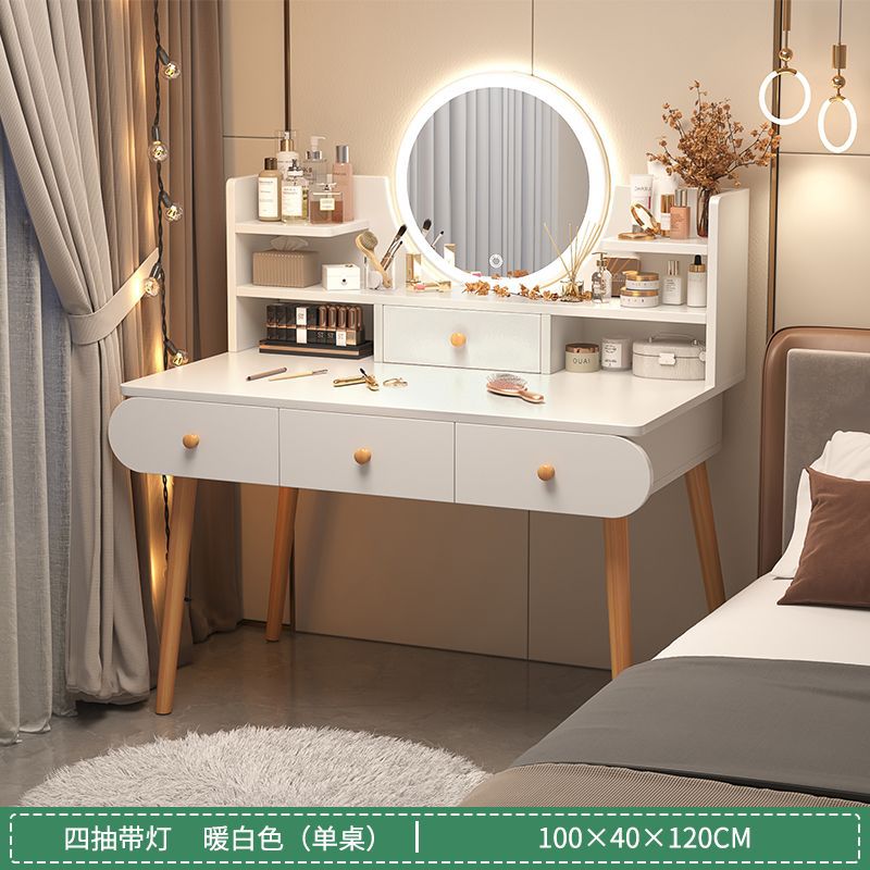 Comodador moderno y simple dormitorio mesa de maquillaje mesa de maquillaje pequeña habitación de estilo doméstico para niñas pequeña mesa de lujo image 11