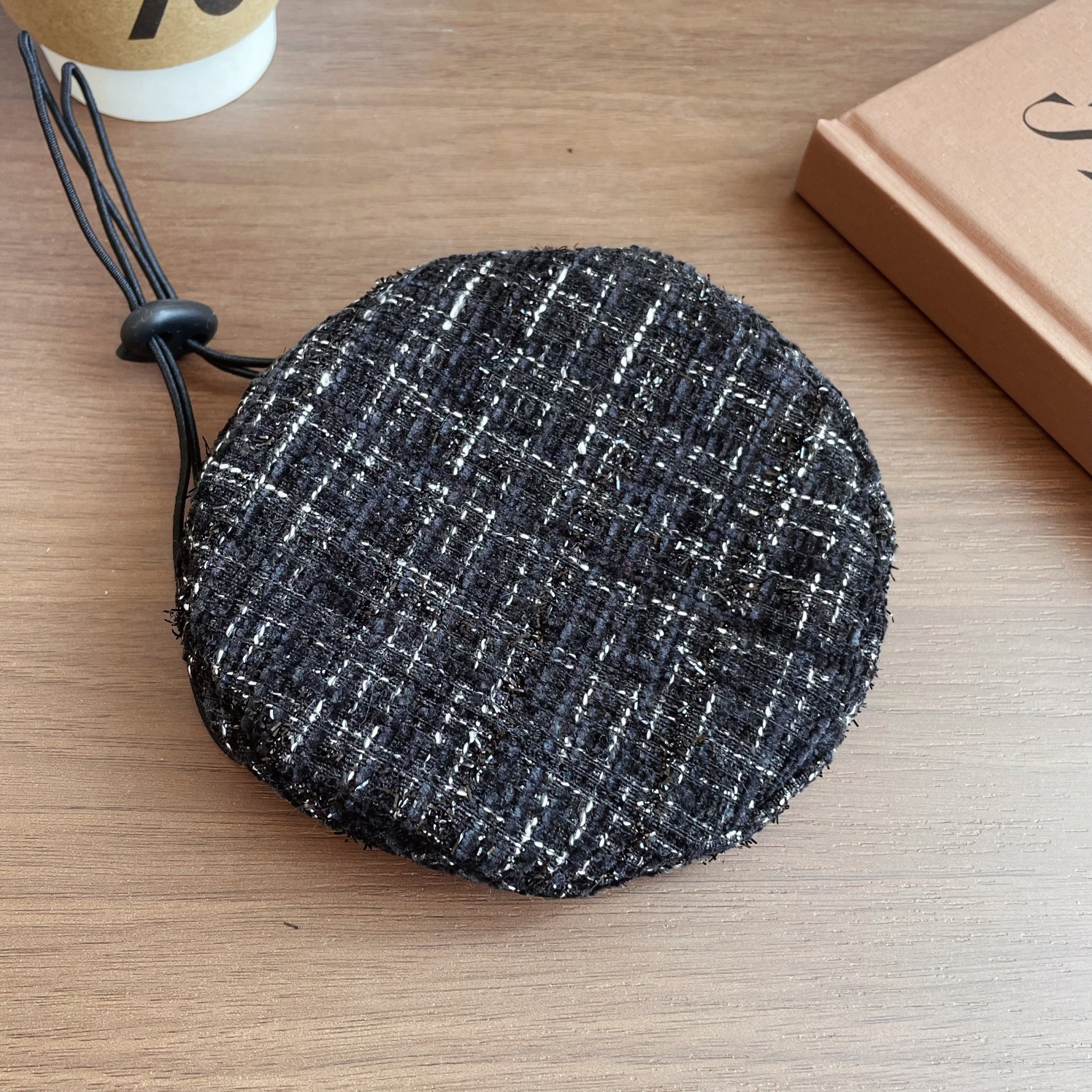 Black camellia hat / S size within 2.5kg