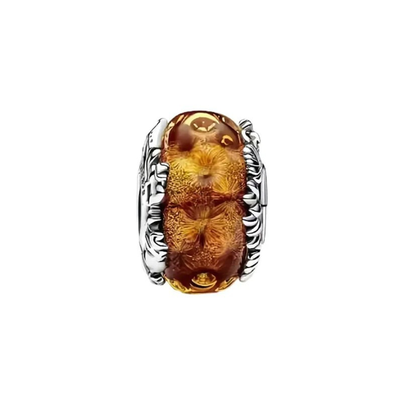 Panjia 925 スターリングシルバー釉ビーズ新しい釉ビーズペンダントビーズ DIY アクセサリービーズ|undefined