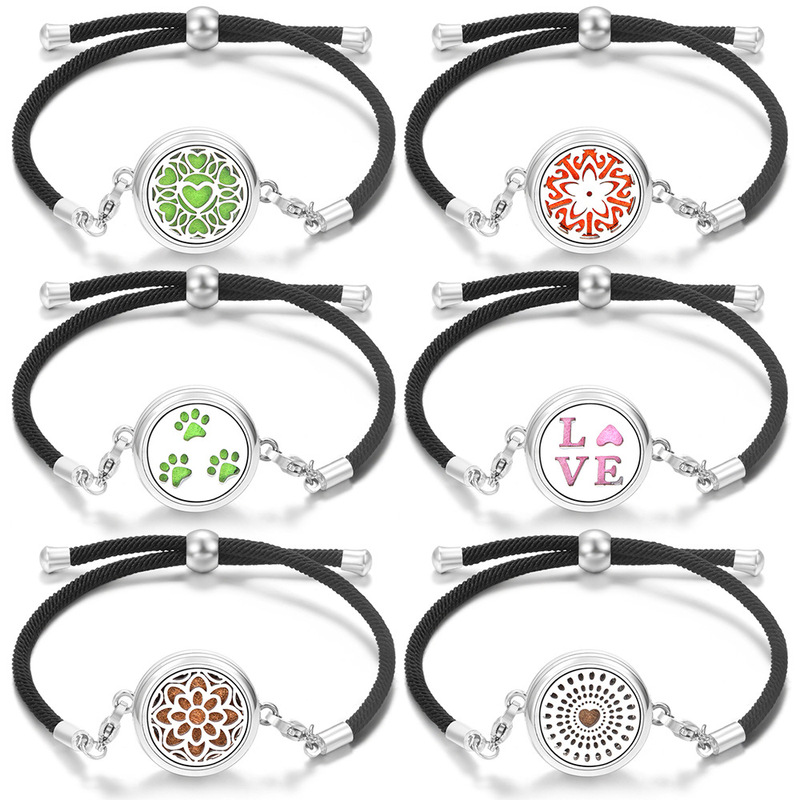 New Black Braided Bracelet Aromatherapy Essential Oil Bracelet Anklet Perfume Diffuser Summer Mosquito Repellent Adjustable Bracelet New Black Braided Bracelet Aromatherapy Essential Oil Bracelet Anklet Perfume Diffuser Summer Mosquito Repellent Adjustable Bracelet