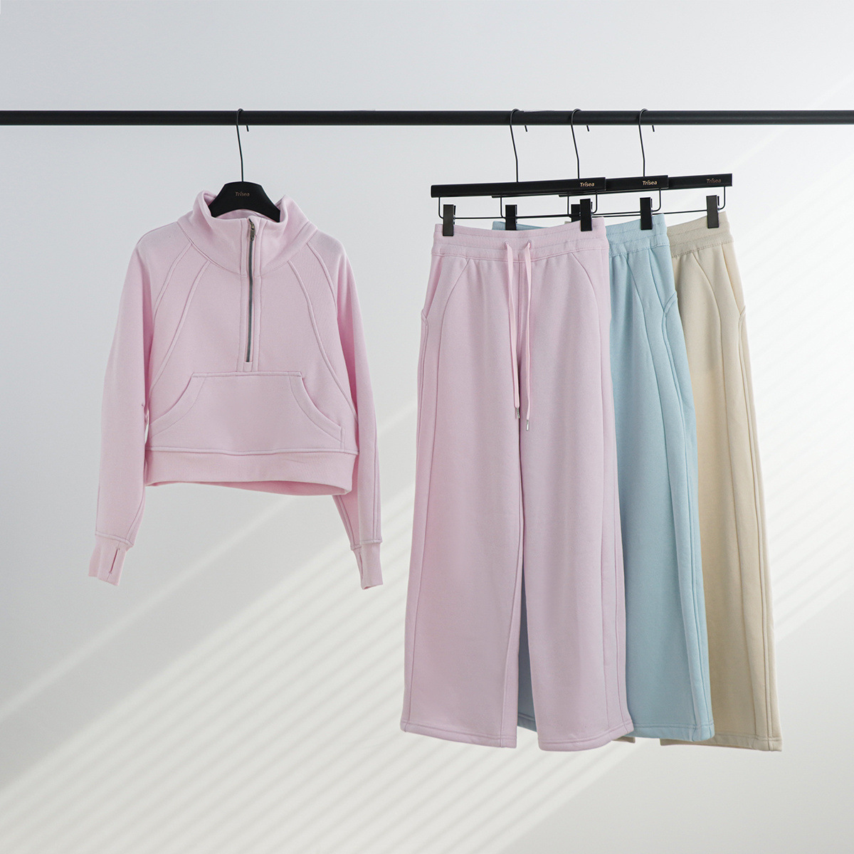 Lulu cuello suelto suéter de pantalones de vestir, cardigan de mujer, chaqueta de abrigo con camisa