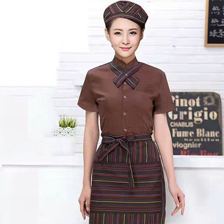 Tema occidental restaurante café hombres y mujeres ropa de trabajo Otoño e Invierno pastel hornear panadería camarero ropa de trabajo manga larga