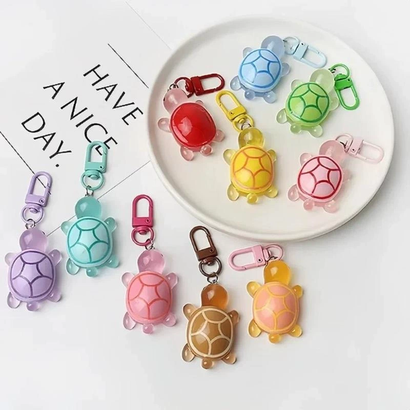 Популярный милый мультяшный светящийся брелок в виде черепахи ins, милый подарок для пары, школьная сумка, подвеска, аксессуары