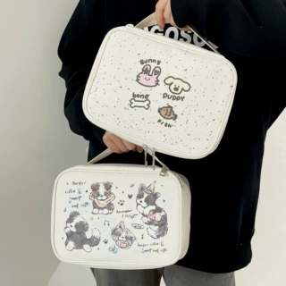 原创卡通化妆包女手提分区化妆品收纳包旅行便携大容量防水洗漱包