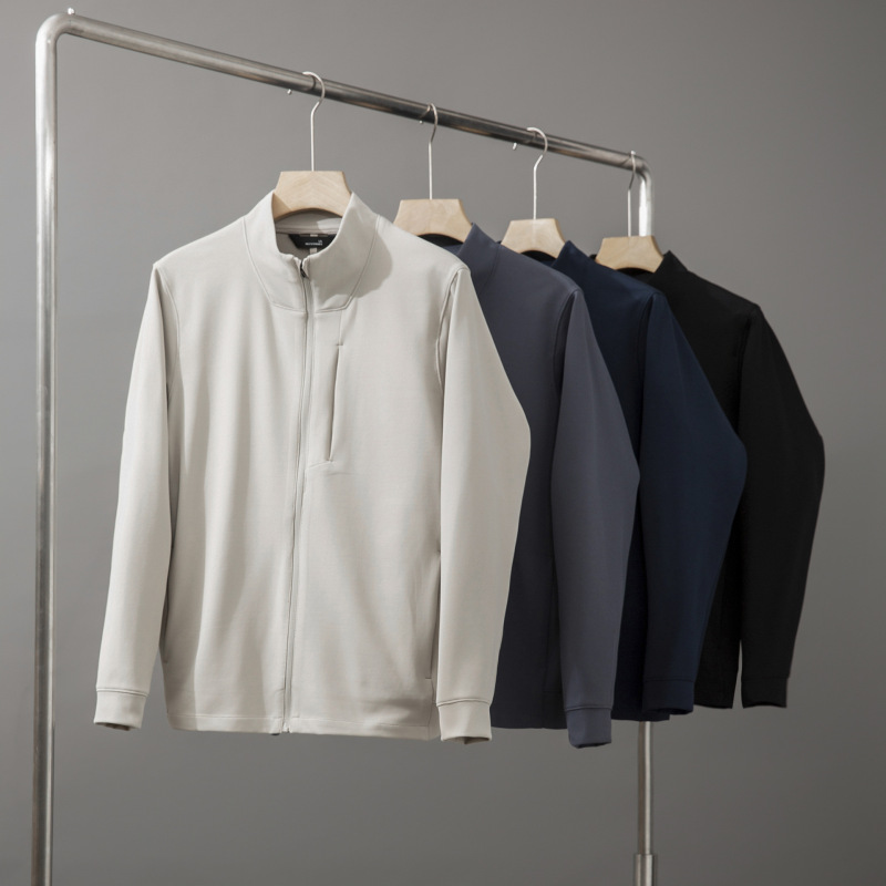 2025 New Model Lemon Home Sj Stand Collar Jacket for Men, Spring and Autumn Slim Fit Solid Color Coat, Young People's Commuter Casual Long-Sleeve Jacket 2025 New Model Lemon Home Sj Stand Collar Jacket for Men, Spring and Autumn Slim Fit Solid Color Coat, Young People's Commuter Casual Long-Sleeve Jacket