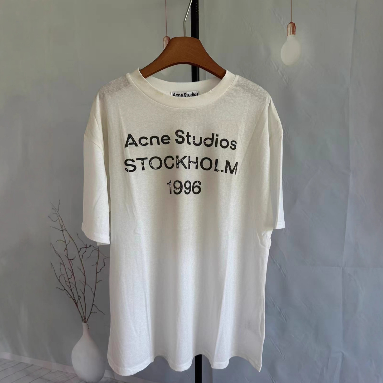 Three-Label Complete Ac Retro 1996 Digital Print Tie-Dye Washed Thin Loose Lazy Sun-Protective Short-Sleeve T-Shirt for Women