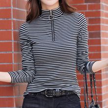 82351打底衫女长袖半高领大码百搭秋冬洋气内搭保暖上衣服