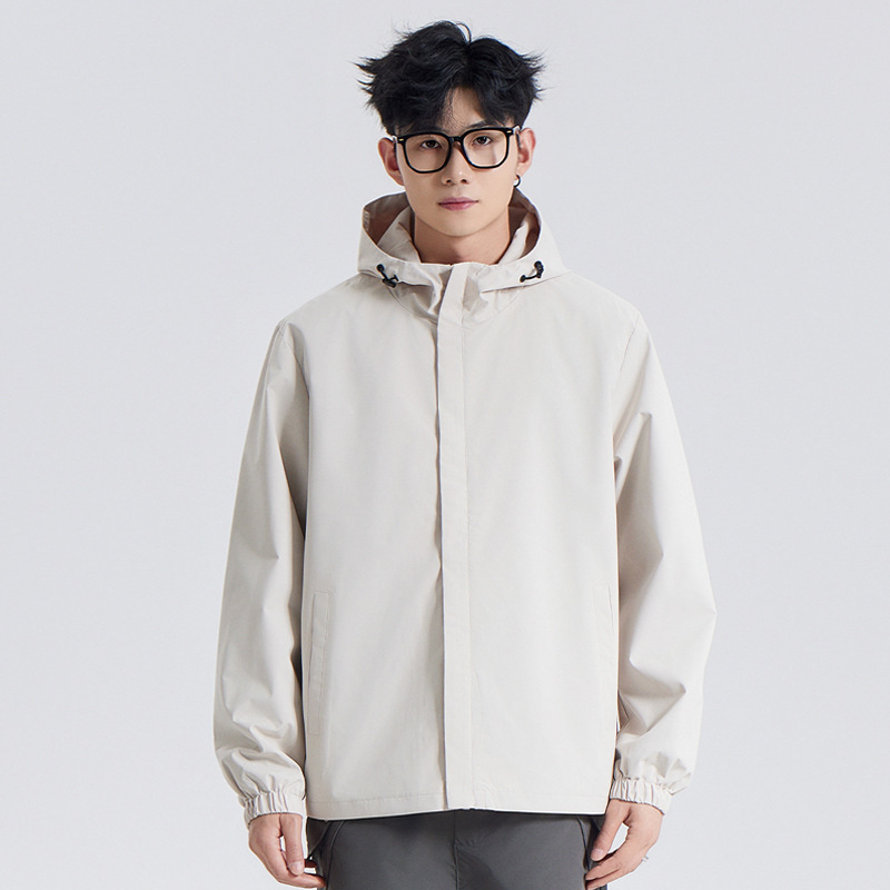 Public Version Outdoor Hiking Waterproof Mountaineering Jacket Casual Sports Couple Men's Solid Color Windproof Jacket