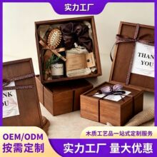 木质伴手礼盒节日送礼通用抽拉式木盒婚礼伴手礼盒喜糖盒收纳木盒