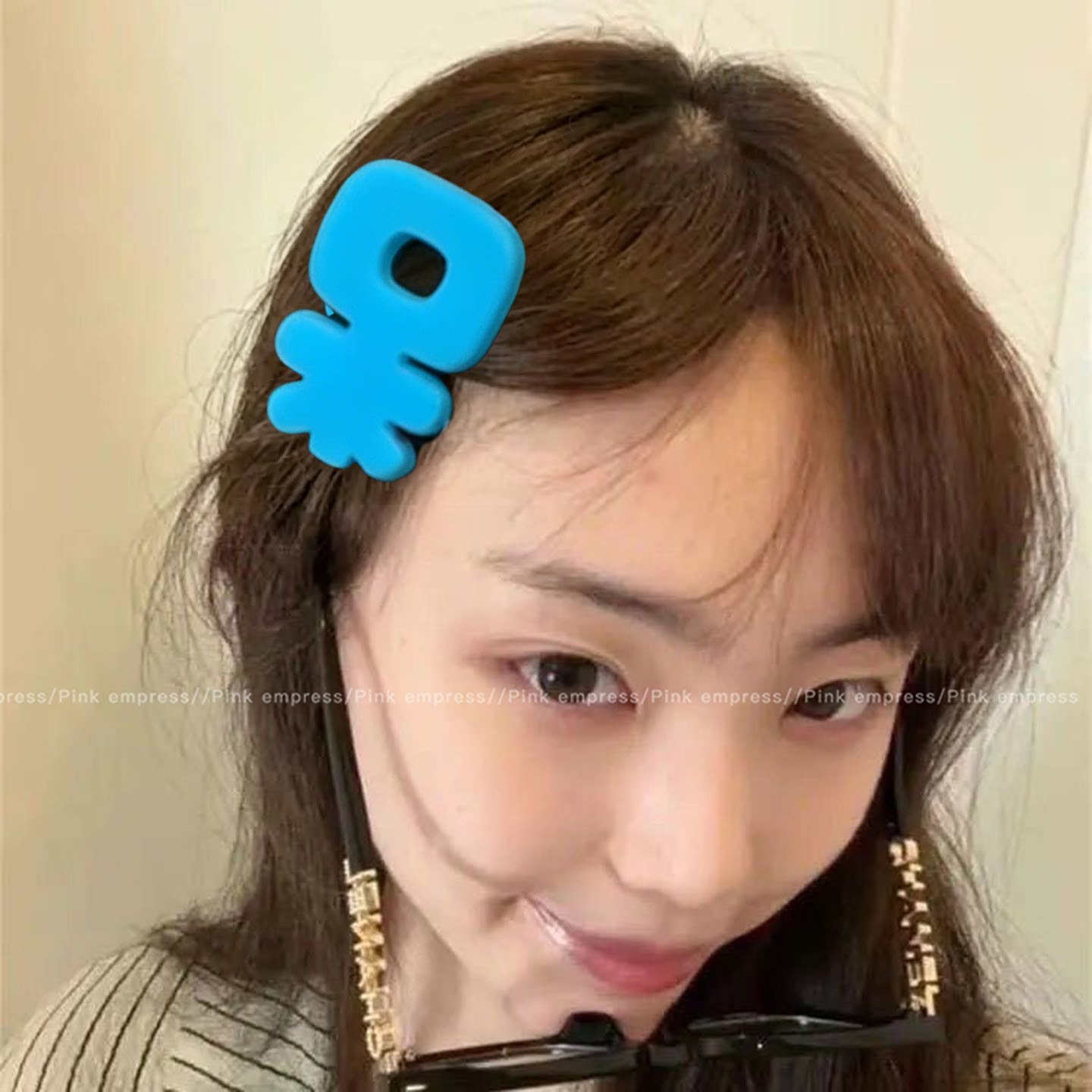 Tijeras de simulación divertidas bombilla pequeña horquilla tocado lado femenino frente Bangs clip de pelo roto horquilla accesorios para el cabello