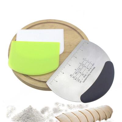 Plastic Section knife flour Graduation flour Dough Cutter Stainless steel section Baking Tools