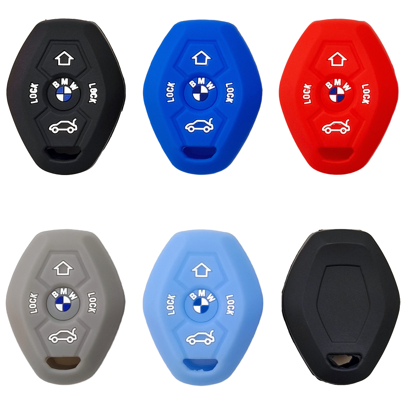 适用老款宝马X3 5 Z3 4 3 5系 E38 39 46 83车用直板钥匙套硅胶包
