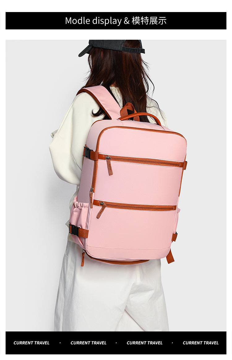 Cross-Border Travel Backpack Business Carry-On Airplane Backpack Unisex Lightweight High-Quality Design Travel Luggage Storage Bag