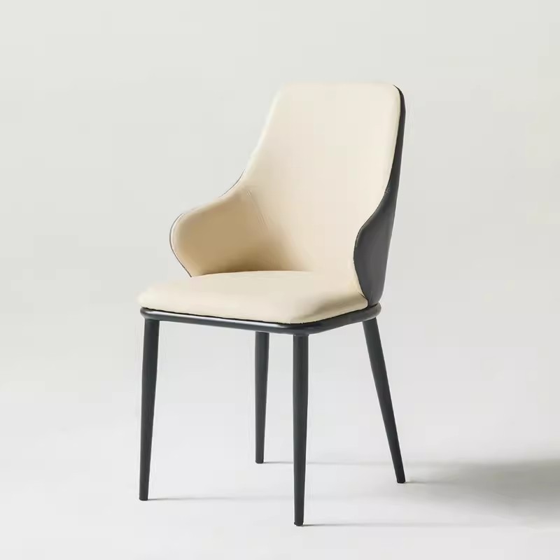 Exportación transfronteriza italiana silla de tela silla de mesa de comedor de lujo ligera silla de alta sensación silla de comedor moderna simple