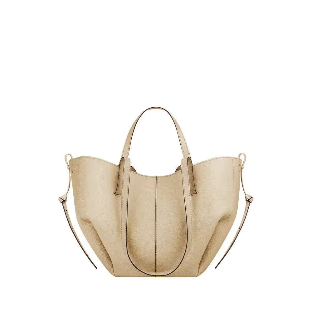 现货秒发polene翅膀包真皮Cyme单肩腋下包小众法式大容量托特包 - Thumbnail 26