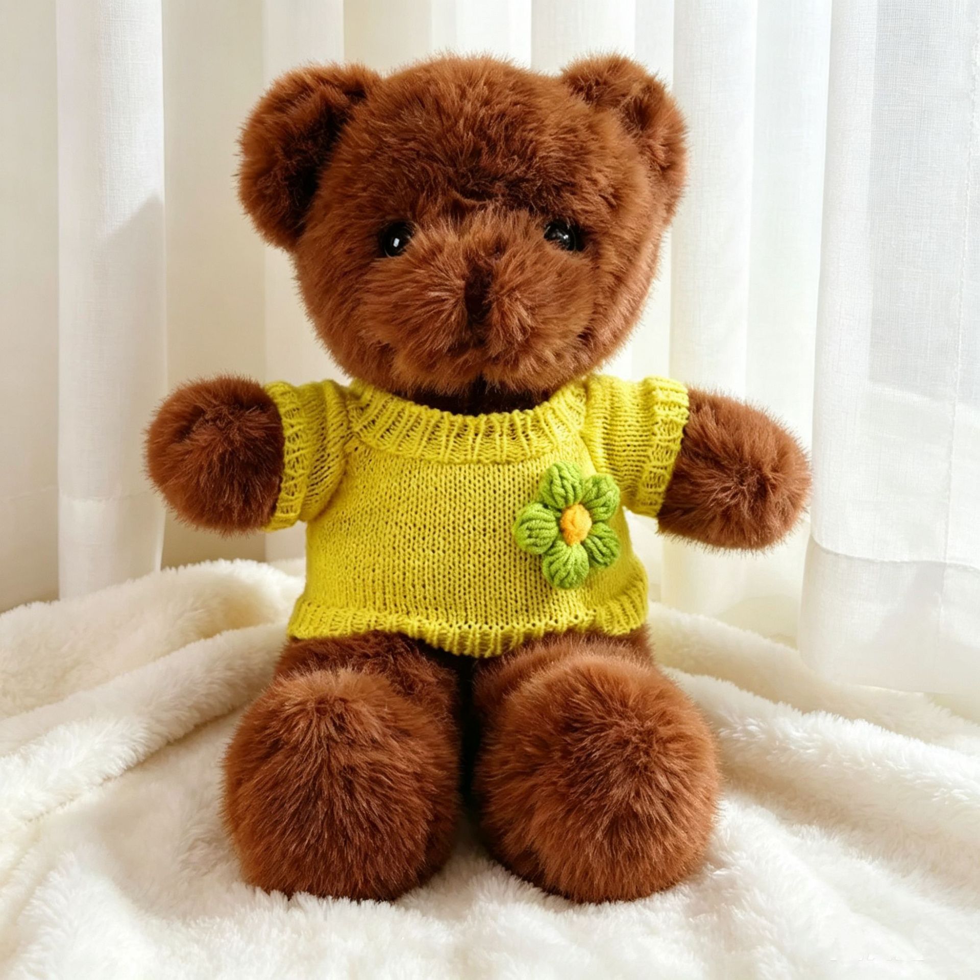 Suéter de flores amarillas - brown mink