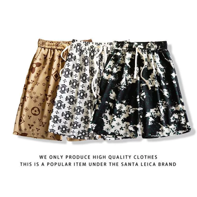 Мужские пляжные шорты из льняной ткани, лето 2025, новые, дышащие, эластичные, средней длины, с принтом, модные, свободные, универсальные, в ретро стиле, в гонконгском стиле