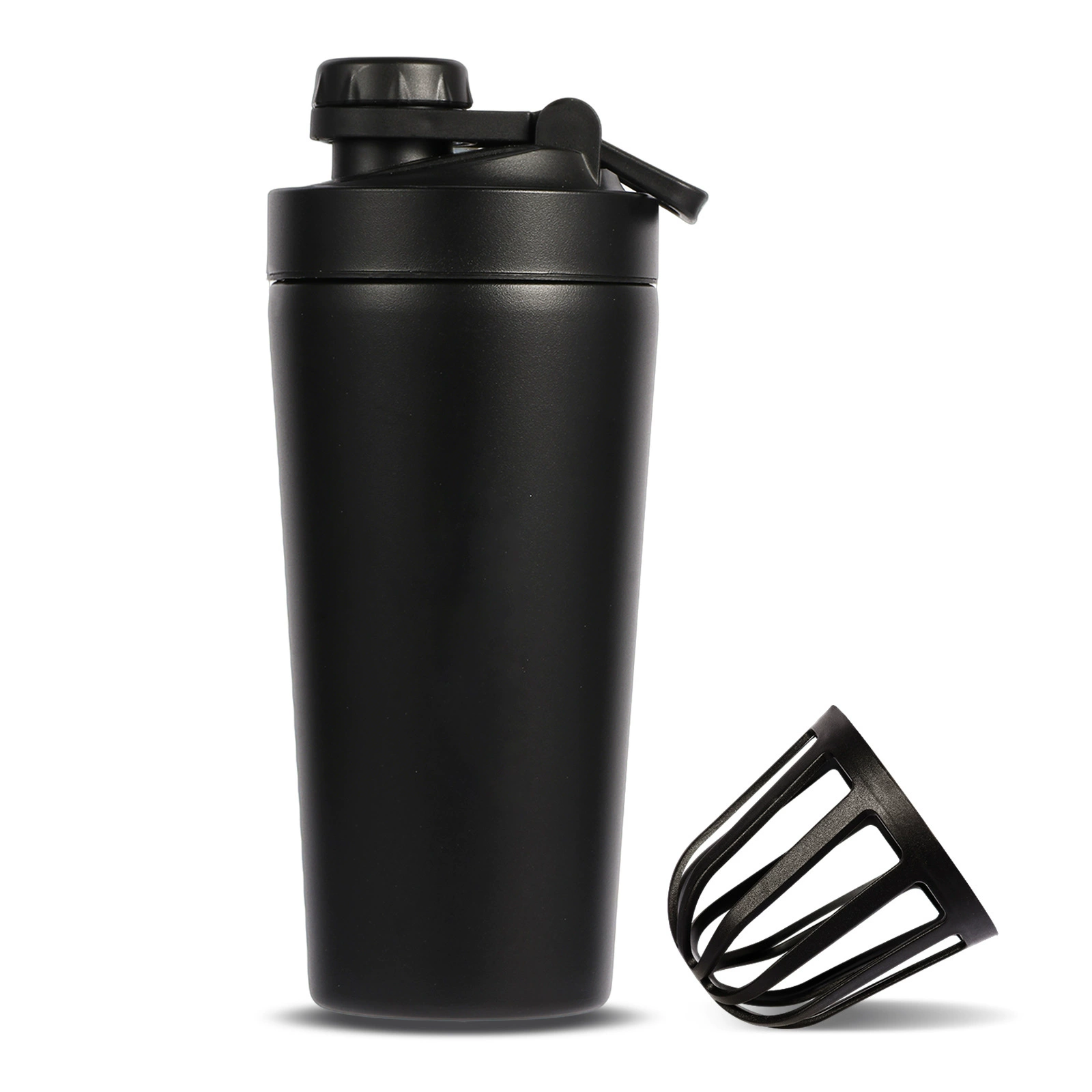 Трансграничная поставка 304 двухслойный спортивный чайник открытый фитнес-протеиновый порошок чашка молоко кисок чашка удобно