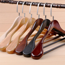 93加肩实木酒店衣架无痕西装外套宽肩大衣挂木质西服防滑加厚衣撑