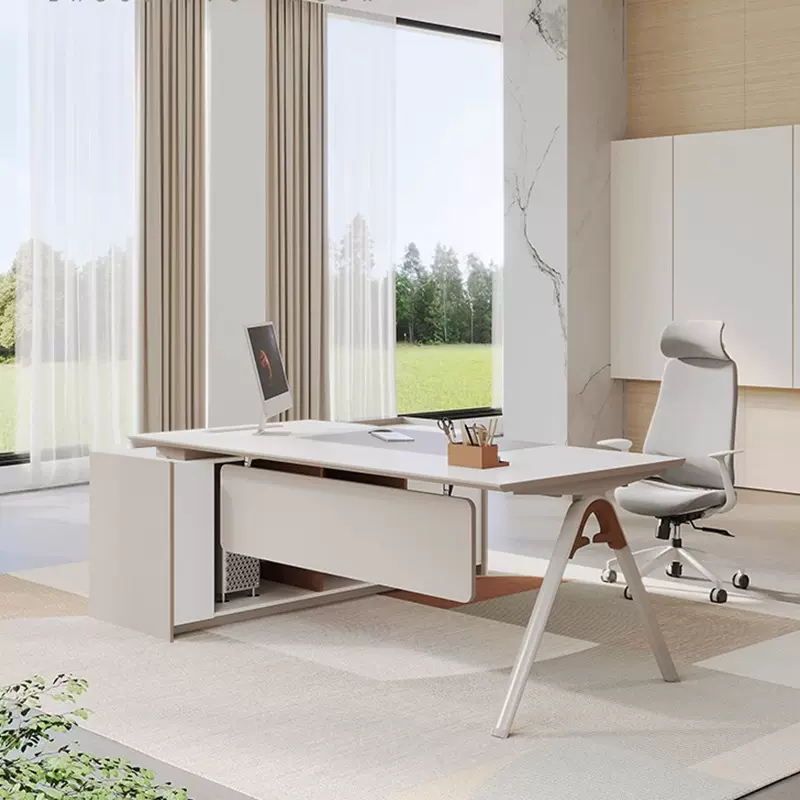 老板桌简约现代经理桌办公家具主管桌椅组合大班台办公桌