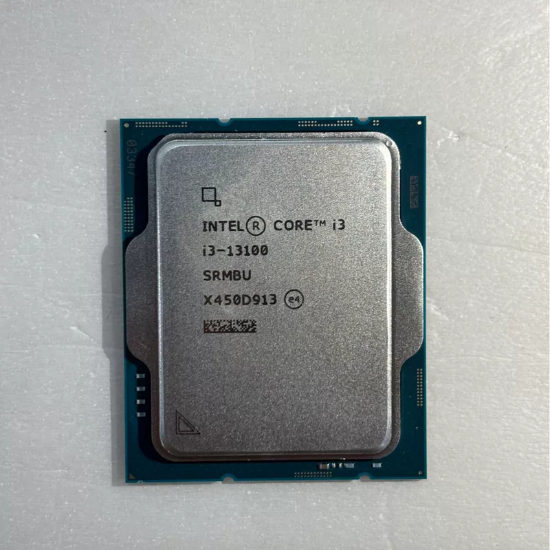 Процессор Core I3-13100, 13‑е поколение, отдельный новый чип CPU
