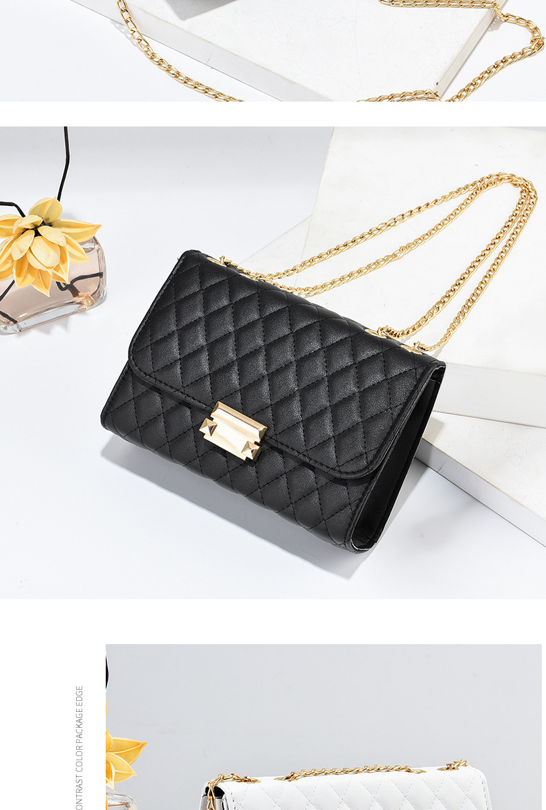 Women's 2024 New Lingge Chain Instagram One Shoulder Crossbody Small Fragrant Wind Student Versatile Mini Phone Bag_voghion.com