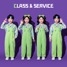 儿童啦啦队演出服小学生校运动会开幕式班服套装亲子装集体舞表演