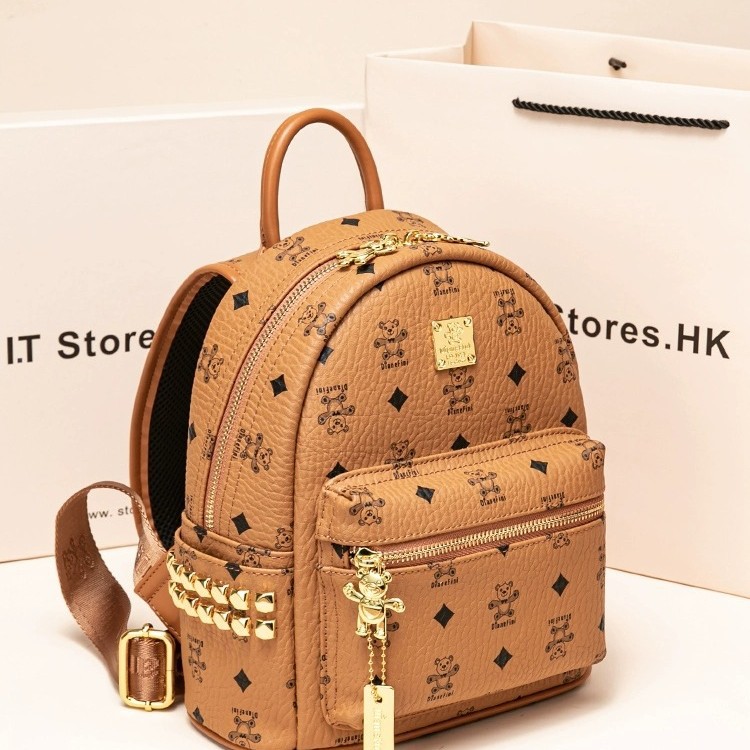Cross-Border Real Picture With Label Genuine Leather C Backpack For Women M College Student Large Capacity Travel Bag_voghion.com