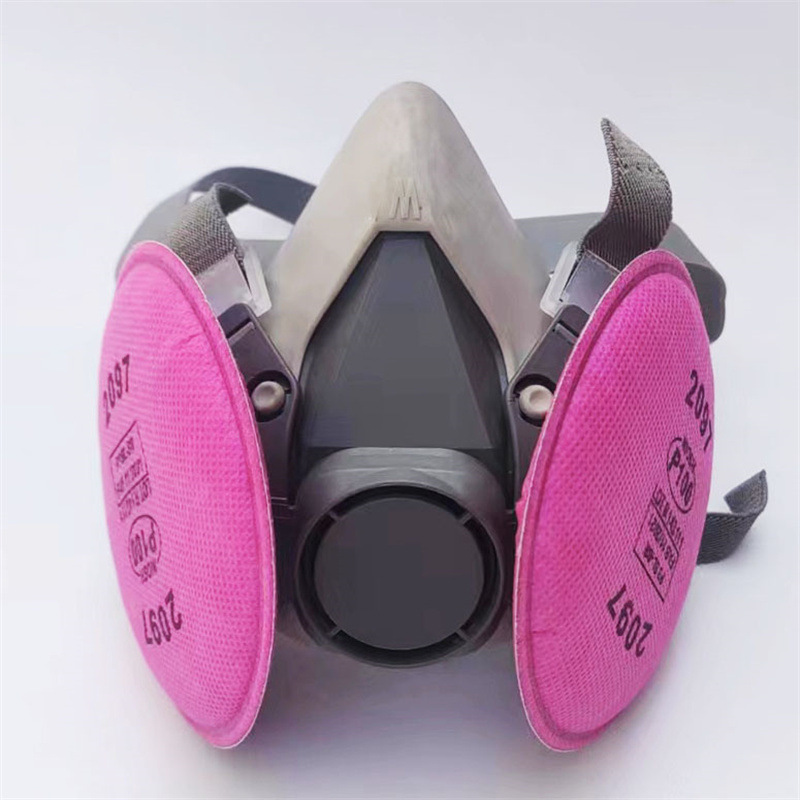 6200 máscara de gas de pintura en aerosol decoración de la mina de carbón químico máscara de protección de gas de soldadura doble caja máscara de polvo