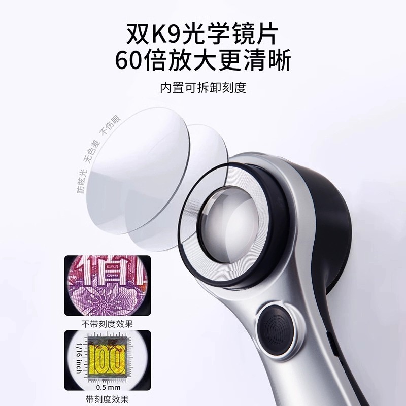 ↬放大镜鉴定100倍高清200倍60倍德国进口品质文玩玉石紫
