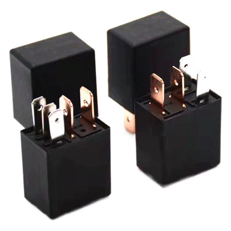 Реле автомобильное фиолетовое с патроном для пайки, малое реле 12В, оптом