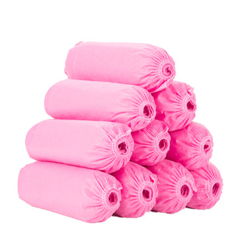 Cubierta de zapatos desechable Cubierta de zapatos no tejida engrosada para estudiantes adultos y niños Cubierta de pies de gluten completo de material nuevo de talla grande