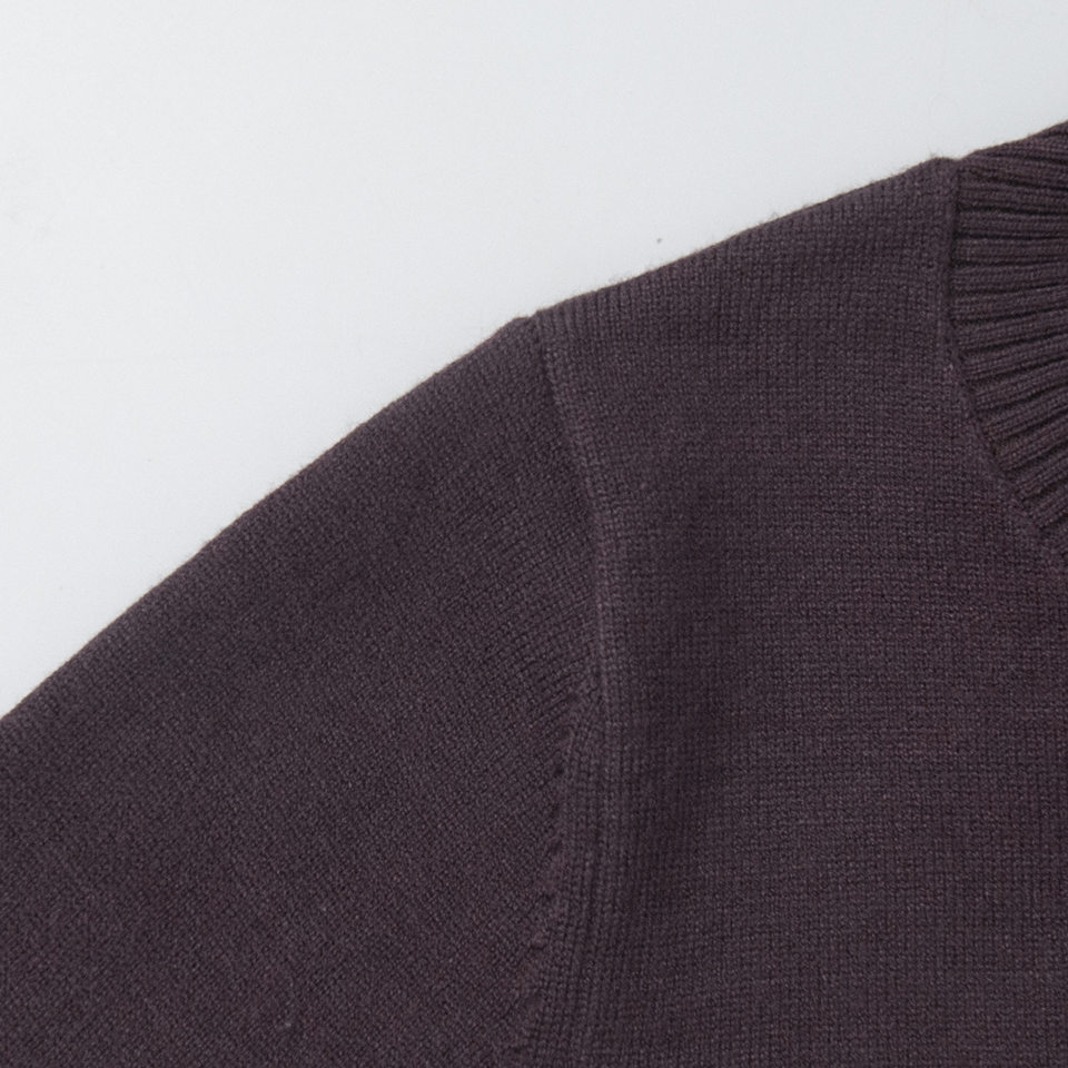 Bộ cardigan dệt kim nữ tay dài dáng ôm kèm quần dài cạp thấp — Màu xanh hải quân, màu sô cô la, màu xám đậm, quả mơ chi tiết 14