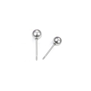Factory wholesale steel ball earrings jewelry accessories stainless steel ear pin earrings ball pin diy parts tongue stud bead pin
