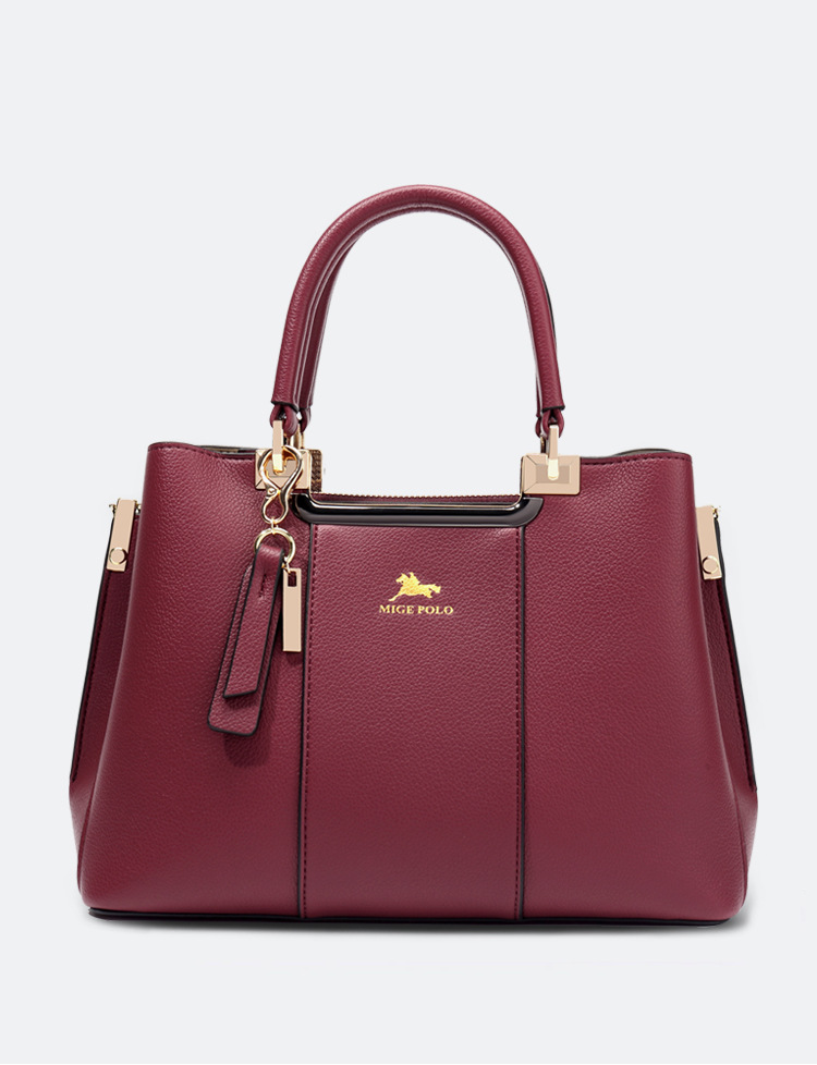 Paul Light Luxury Brand Genuine Leather Mom's 2023 New Fashion and Atmosphere Middle aged Women's Bag Handbag_voghion.com