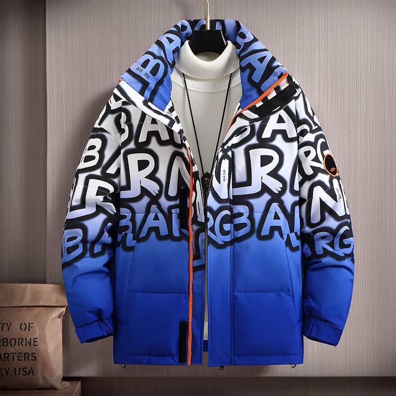 Men's Clothing Coat jacket men's short winter thickened coat stand collar winter wear_voghion.com