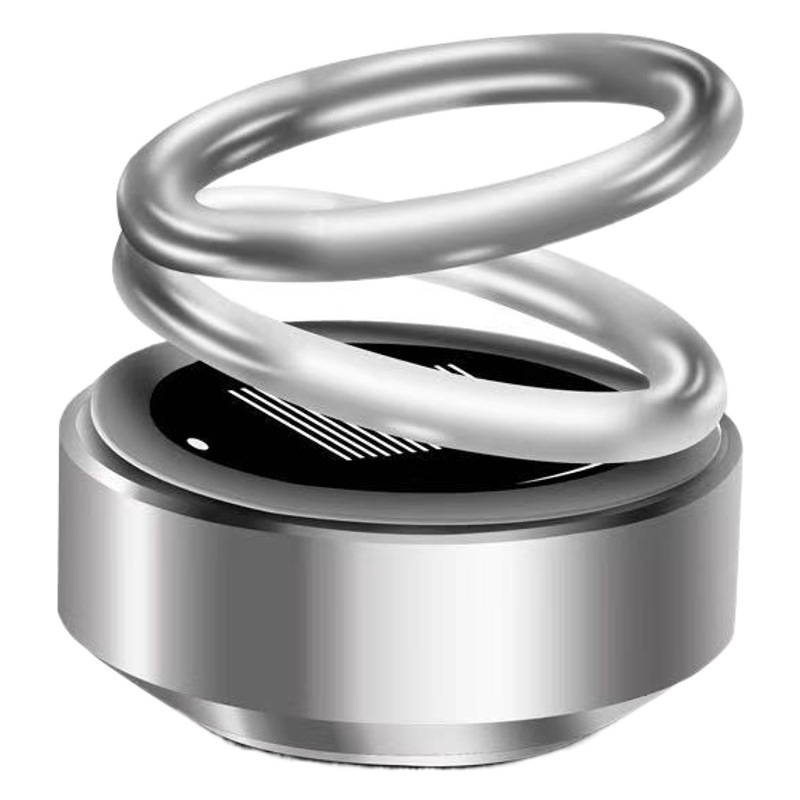 Perfume Flotante para Auto con Doble Anillo y Energía Solar, Aroma Creativo para Interiores de Auto, Adorno Perfumado para Vehículo, Éxito de Ventas 2025