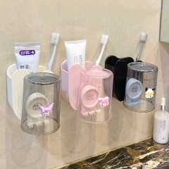 電動歯ブラシホルダー壁掛け式歯具棚トイレ歯磨きコップかわいい壁掛けうがいコップ歯コップ