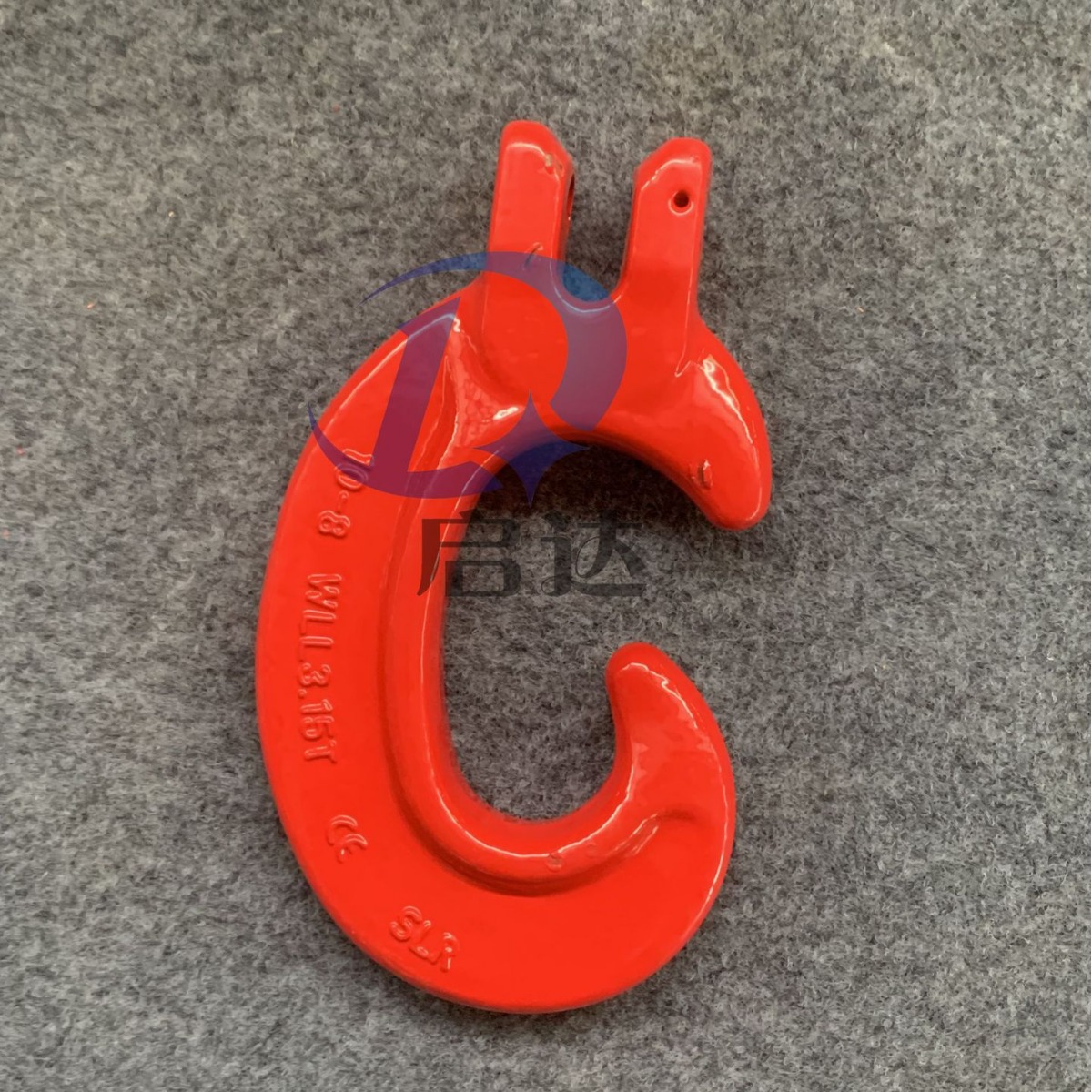 山东神力羊角C型钩G80级合金钢异型C型羊角吊钩起重吊索具货钩