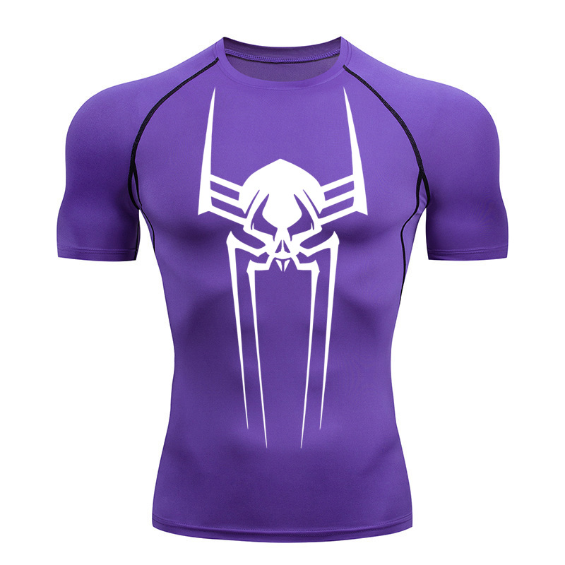 Purple, with short sleeve