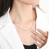 Sophisticated small brand trend universal necklace stainless steel, design chain for key bag , simple and elegant design