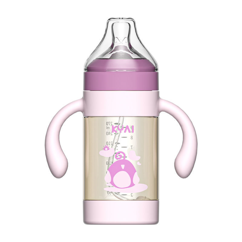 Biberón de plástico, anti-caída, anti-flatulencia, un año y medio, 2 años, 3 años, biberón