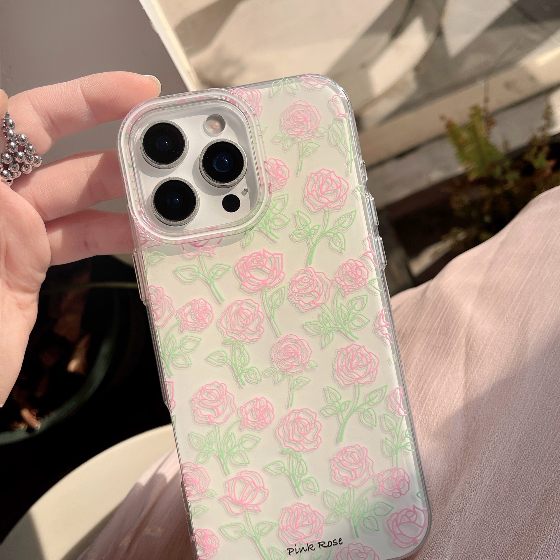 Corazón de niña coreana rosa para Apple 15Pro/16Pro funda para teléfono móvil 14/13 nuevo nicho de 16PM