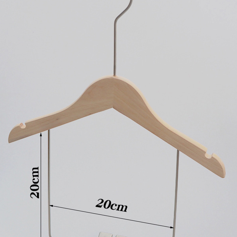 套装衣架儿童装连体衣架服装店一体组合衣架无痕实木衣架木质|undefined