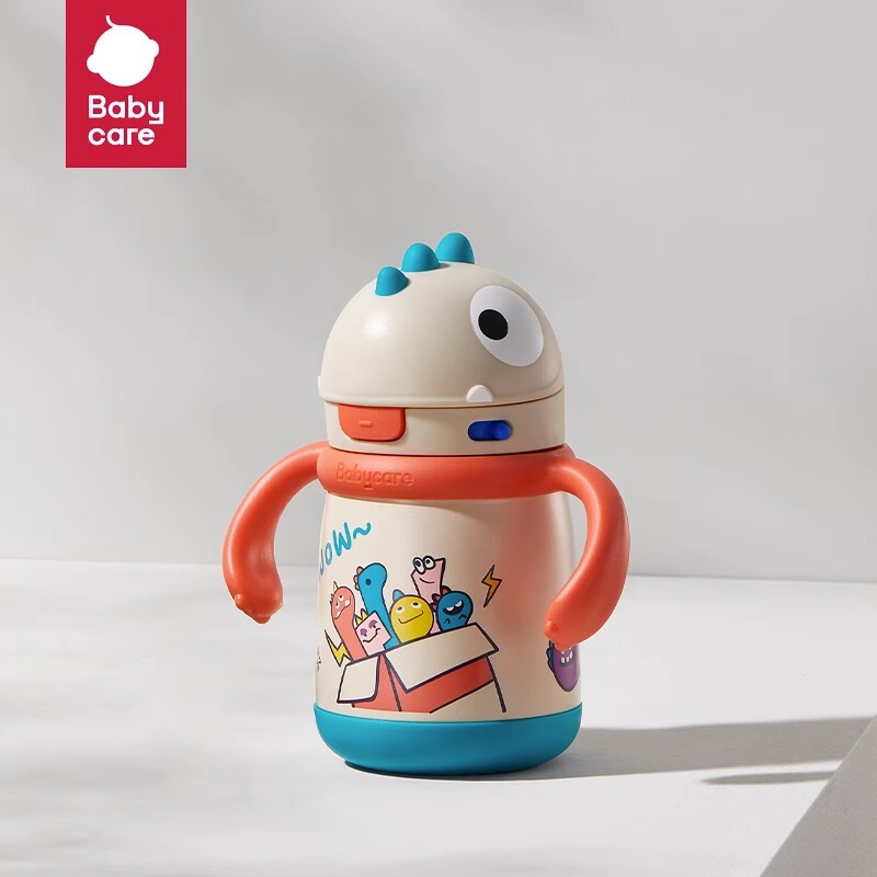 恐龙保温杯婴幼儿保温水杯学饮杯宝宝便携不锈钢吸管杯|undefined