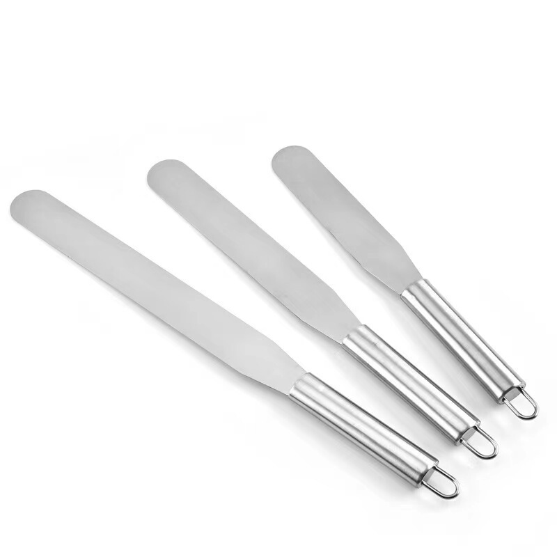 Stainless steel cream spatula scraper butter knife bread scraper cake kiss knife baking tool spatula wholesale Stainless steel cream spatula scraper butter knife bread scraper cake kiss knife baking tool spatula wholesale